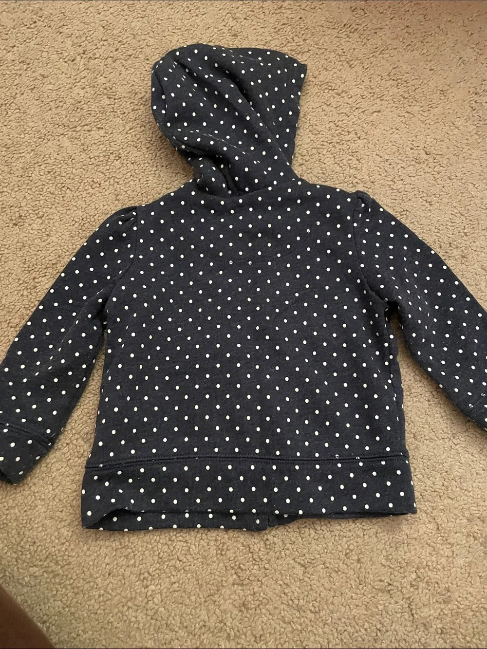 Baby GAP Navy with White Polka Dots Hoodie & Pants Set
